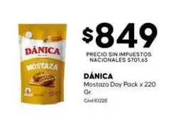 Diarco Dánica - mostaza doy pack x 220 gr. cod10228 oferta