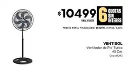 Diarco Ventilador de pie turbo 40 cm cod. 87290 oferta