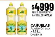 Diarco Cañuelas - aceite girasol x 1.5 l cód:30141 oferta