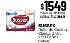 Diarco Sussex - rollo de cocina cl uevoico 3 un. x 50 pa uevoos oferta