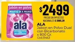 Diarco Ala - jabon en polvo dual con bicarbonato x 800 gr. cód:31463 oferta