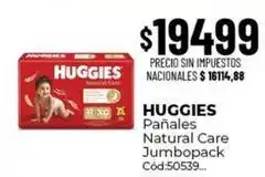 Diarco Huggies - pañales natural care jumbo pack oferta