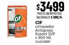 Diarco Cif - limpiador antigrasa expert d/p x 900 ml. cód:24881 oferta