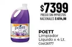 Diarco Poett - limpiador lquido x 4 lt. c3d:26177 oferta