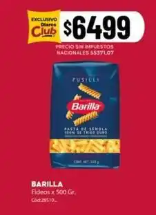 Diarco Barilla - fideos oferta