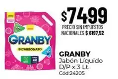 Diarco Granby - jabón líquido d/p x 3 lt. cód:24205 oferta
