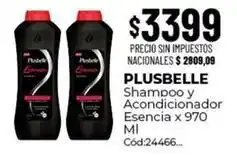 Diarco Plusbelle - shampoo y acondicionador esencia x 970 mi cód:24466 oferta
