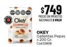 Diarco Okey - galletitas pepas x 200 gr. cód:33808 oferta