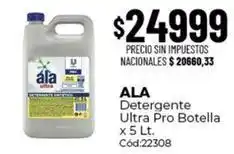 Diarco Ala - detergente ultra pro botella x 5 lt oferta