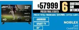 Diarco Noblex - smart tv hd 32 oferta