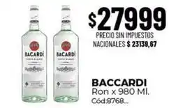 Diarco Bacardi - ron x 980 ml. cód:8768 oferta