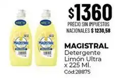 Diarco Magistral - detergente limón ultra x 225 ml. cód:28875 oferta