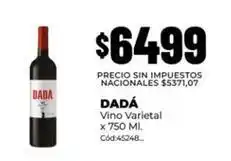 Diarco Dada - vino varietal c	ext{ó}d:45248 oferta