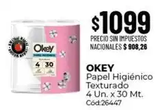 Diarco Okey - papel higi0992nico texturado 4 un. x 30 mt. c0992d:26447 oferta