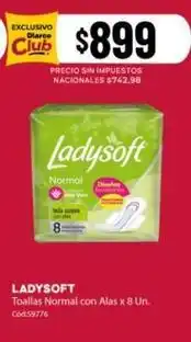 Diarco Ladysoft - toallas normal con alas x 8 un oferta