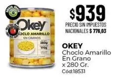 Diarco Okey - choclo amarillo en grano cód:18531 oferta