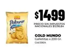 Diarco Gold mundo - galletitas x 200 gr. cód:33824 oferta
