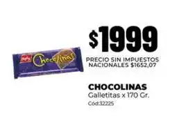 Diarco Chocolinas - chocolinas galletitas x 170 gr. cód:32225 oferta