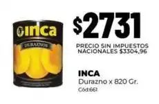 Diarco Inca - durazno oferta