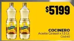 Diarco Cocinero - aceite girasol x 1.5 lt. cód:40 oferta