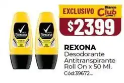 Diarco Rexona - desodorante antitranspirante roll on x 50 ml. cód:39672 oferta