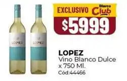 Diarco Lopez - vino blanco dulce cód:44466 oferta