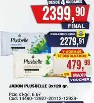 Maxiconsumo Plusbelle - jabon plusbelle 3x120 gr oferta
