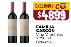 Diarco Vino varietales oferta