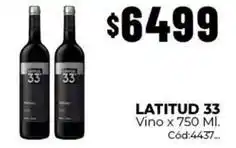 Diarco Latitud 33 - vino x 750 ml. cód:4437 oferta