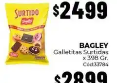 Diarco Bagley - galletitas surtidas x 398 gr. cód:33784 oferta