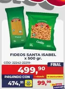 Santa isabel - fideos