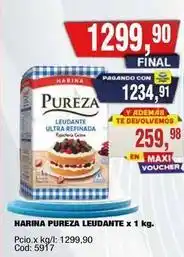 Maxiconsumo Pureza - harina leudante ultra refinada x 1 kg oferta