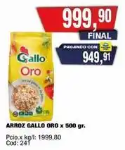 Maxiconsumo Gallo - arroz gallo oro oferta