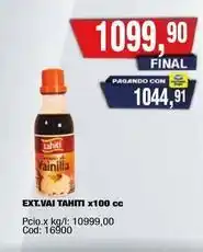 Maxiconsumo Tahiti - ext.vai tahiti x100 cc oferta