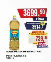 Maxiconsumo Marolio - aceite mezcla oferta
