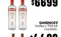 Diarco Smirnoff - vodka x 700 ml. cód:45222 oferta