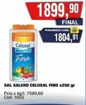 Maxiconsumo Celusal - sal salero fino x250 gr oferta