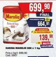 Maxiconsumo Marolio - harina marolio 000 x 1 kg oferta