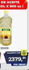 Maxiconsumo Molto - aceite girasol x 900 cc oferta