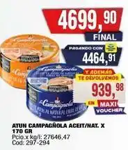 Maxiconsumo Atun campagnola aceit/nat. x 170 gr oferta