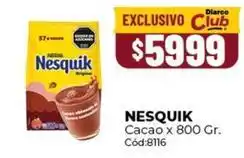 Diarco Nesquik - cacao oferta