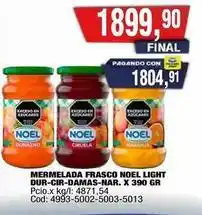 Maxiconsumo Noel - mermelada frasco noel light dur-cir-damas-nar. x 390 gr oferta