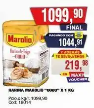 Maxiconsumo Marolio - harina marolio 0000 x 1 kg oferta