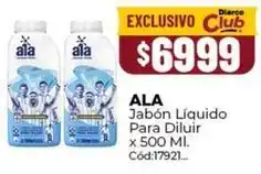 Diarco Ala - jabón líquido para diluir oferta