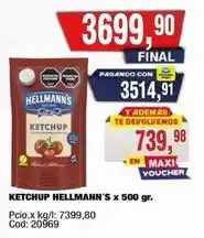 Maxiconsumo Hellmann's - ketchup oferta