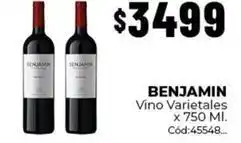 Diarco Benjamin - vino varietales cód:45548 oferta