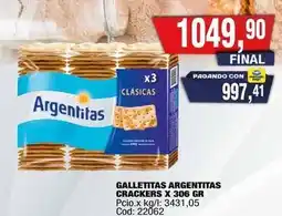 Maxiconsumo Argentitas - galletitas crackers oferta