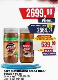 Maxiconsumo Cafe instantaneo dolca trad/ suave x 50 gr oferta