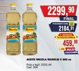 Maxiconsumo Marolio - aceite mezcla marolio x 900 cc oferta