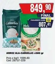 Maxiconsumo Cañuelas - arroz ala-cañuelas x500 gr oferta
